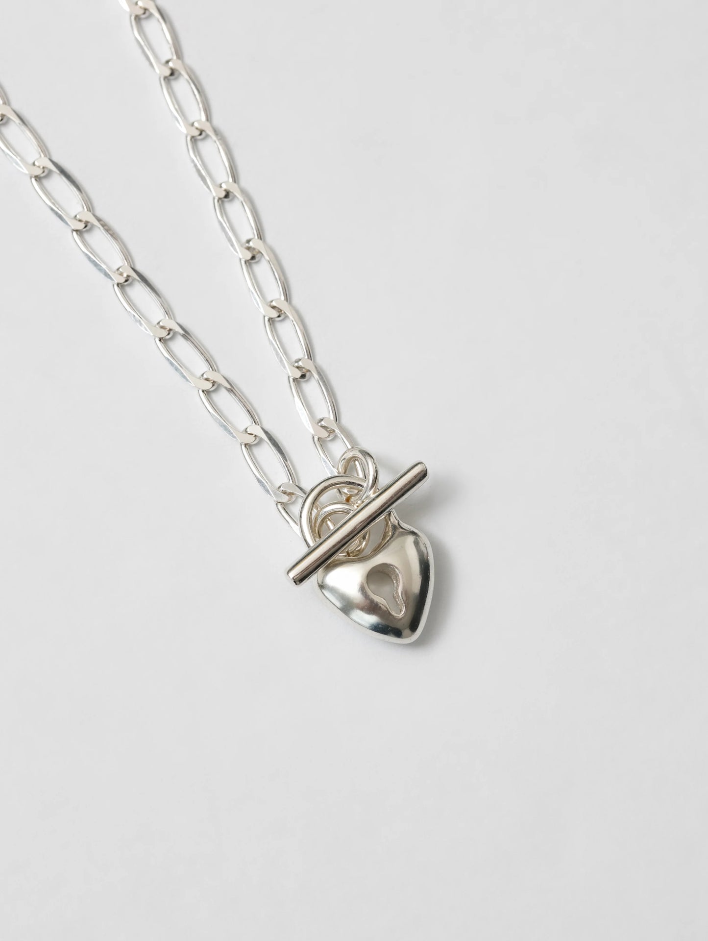 Heart Toggle Necklace | Gold and Silver
