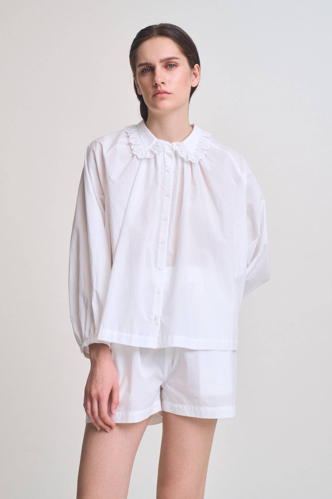 Elsie Eyelet Collar Shirt