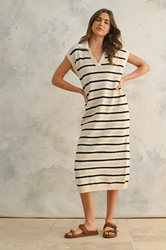 Crocheted Collared Dress