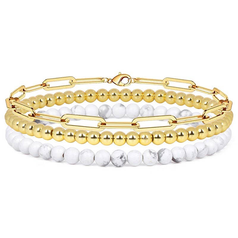 Multi Layer Ball Chain Bracelet