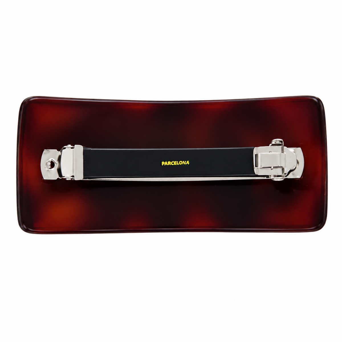 Large Rectangle Tortoise Shell Hair Barrette