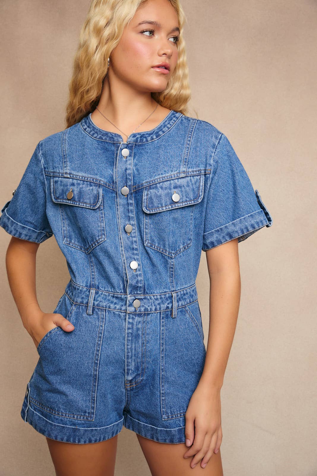 Denim Shortalls