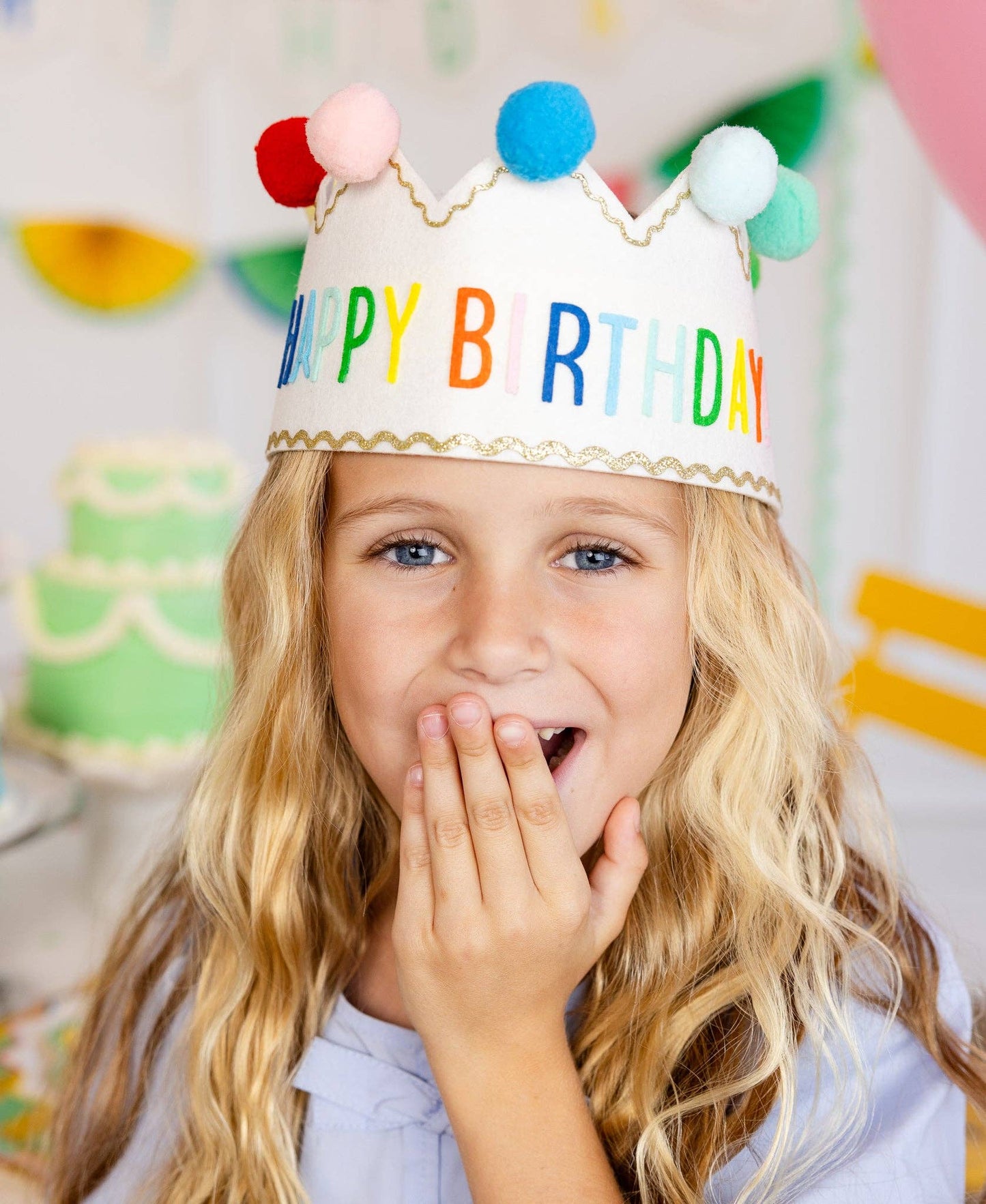"Happy Birthday" Felt Crown