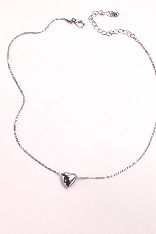 Puff Heart Necklace