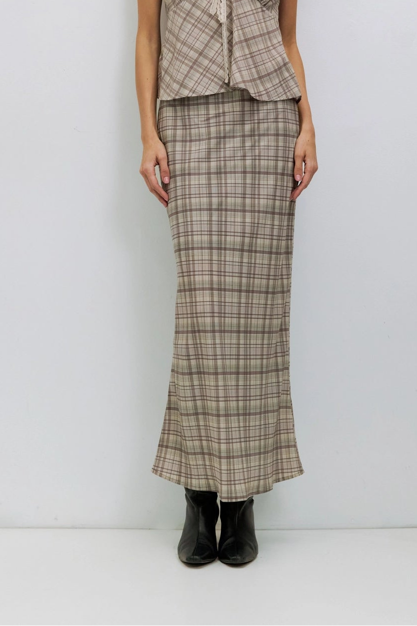 Paxton Plaid Maxi Skirt