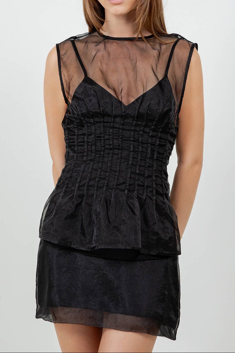 Organza Sheer Tank