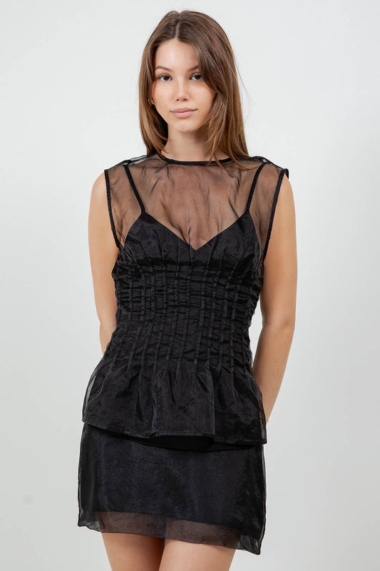 Organza Sheer Tank