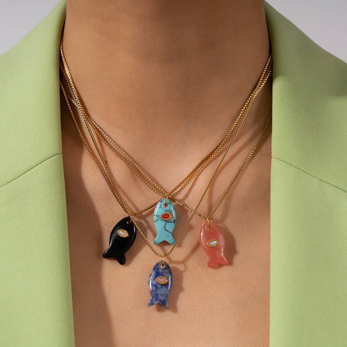 Fish Pendant Necklace