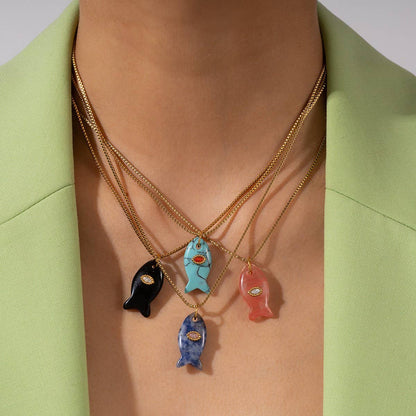 Fish Pendant Necklace
