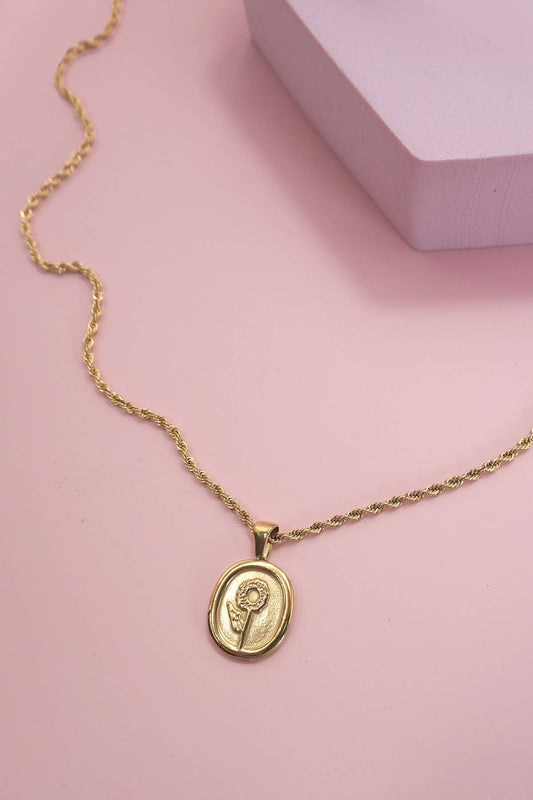 Rose Pendant Necklace