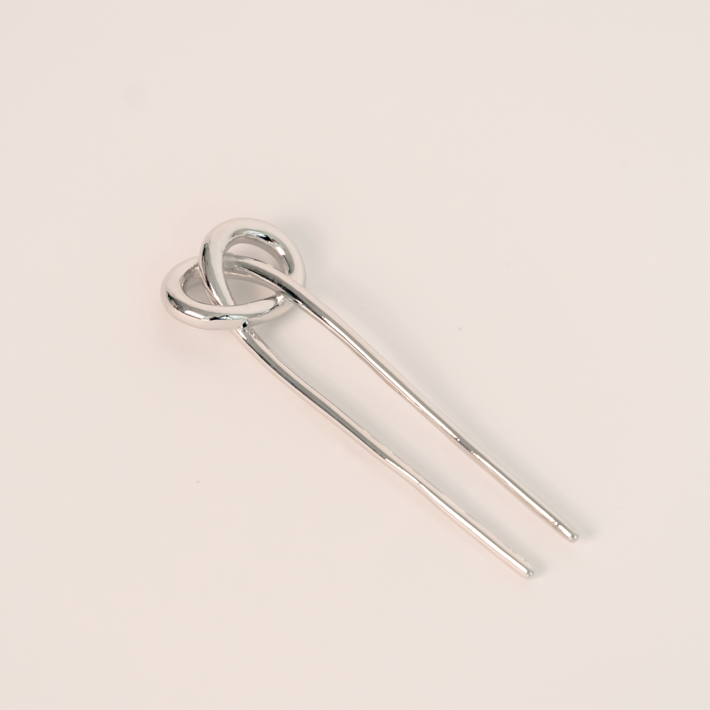 Knot-shaped Hair Stick l Silver