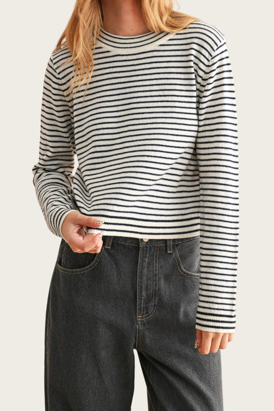 Stripe Sweater Top | Multiple Colors