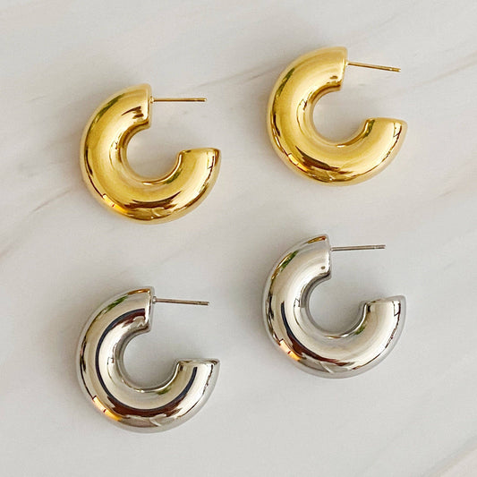Chunky Hoop Earrings