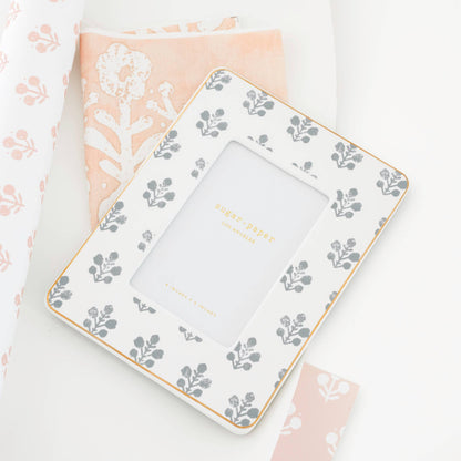 Slate Floral Frame
