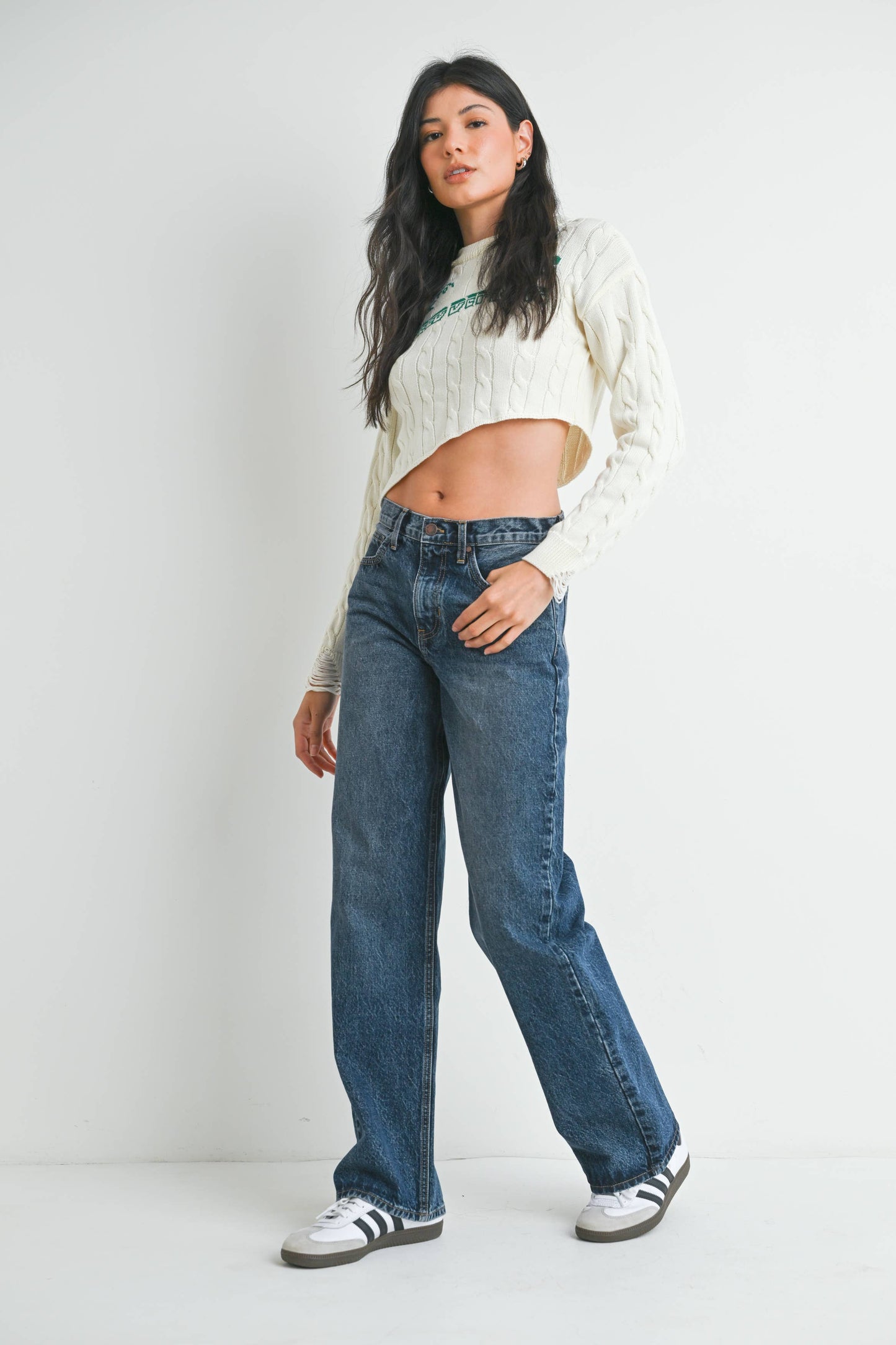 Relaxed Straight Leg Jeans