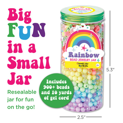 Rainbow Bead Jewelry: DIY Bracelet Craft Kit