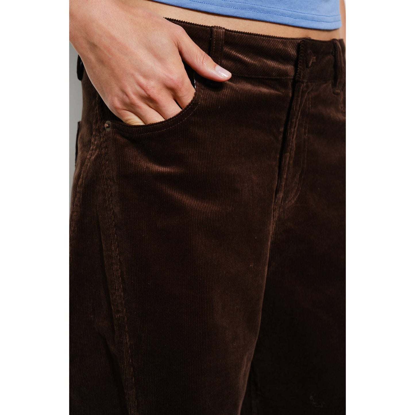 Barrel Leg Corduroy Pant