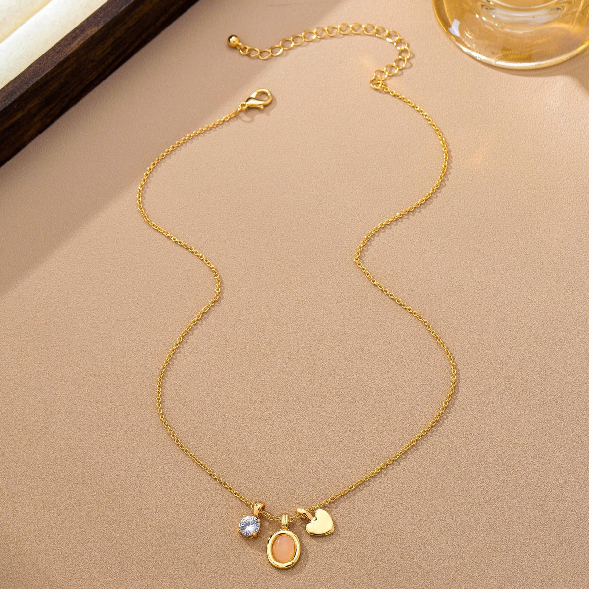 Cluster Rhinestone Necklace