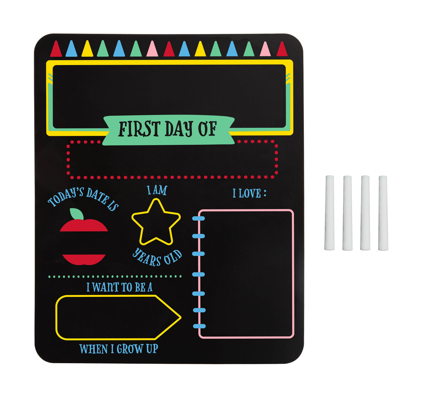 First & Last Day of School Chalkboard Sign