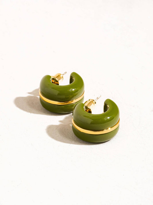 Small Acrylic Hoop Earring