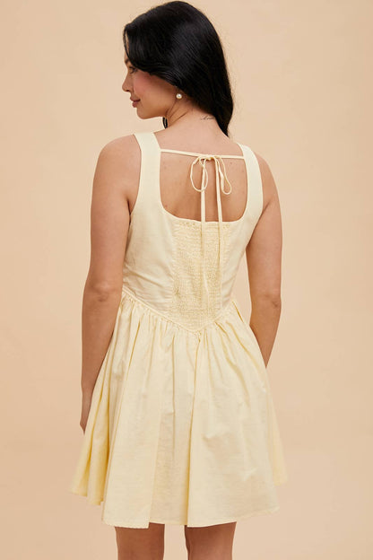 Linen Flared Dress