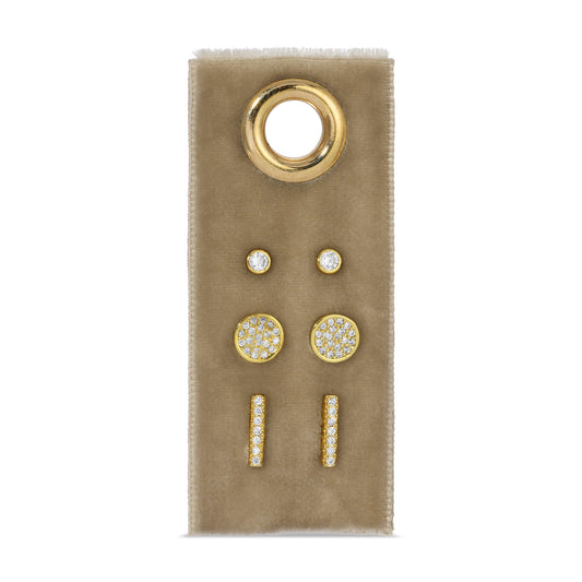 Pavé Velvet Stud