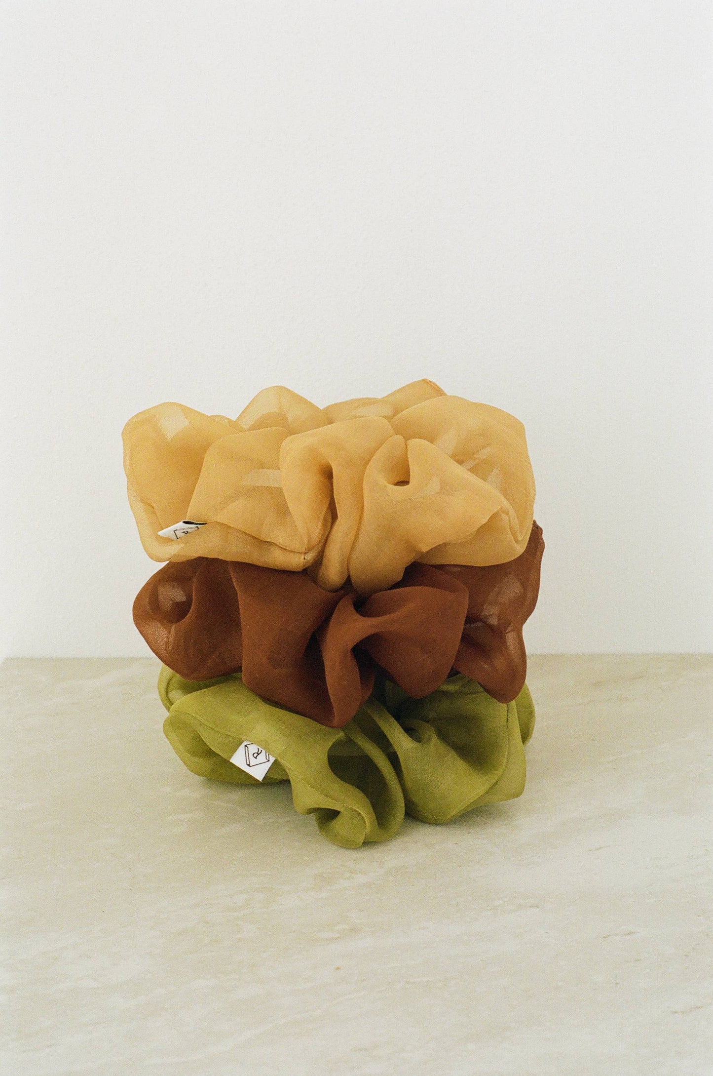 Silk Organza Plant Dyed Scrunchie