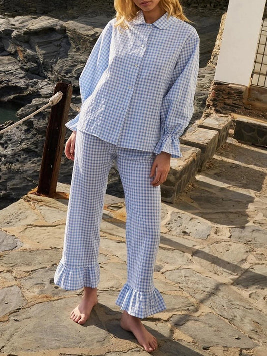 Gingham Pajama Set