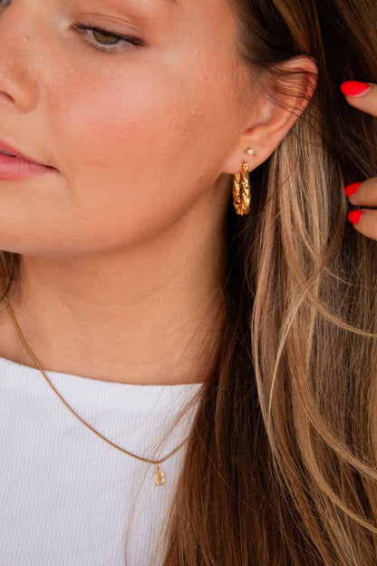 Twisted Hoop Earrings