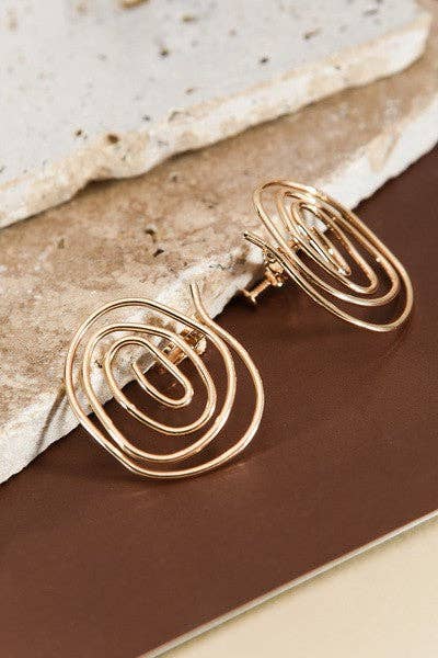 Swirl Statement Earrings