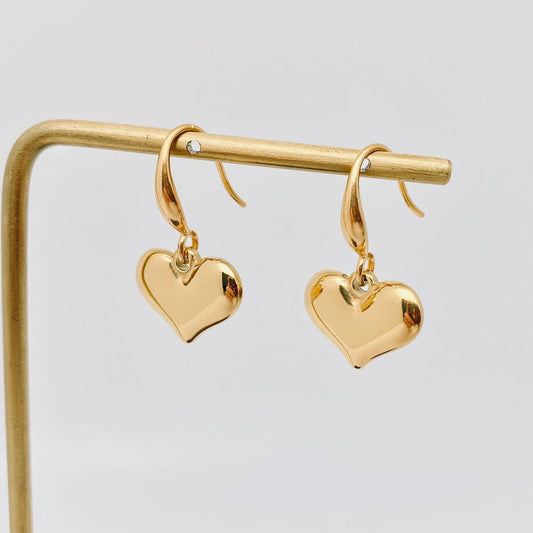 Heart Charm Earrings