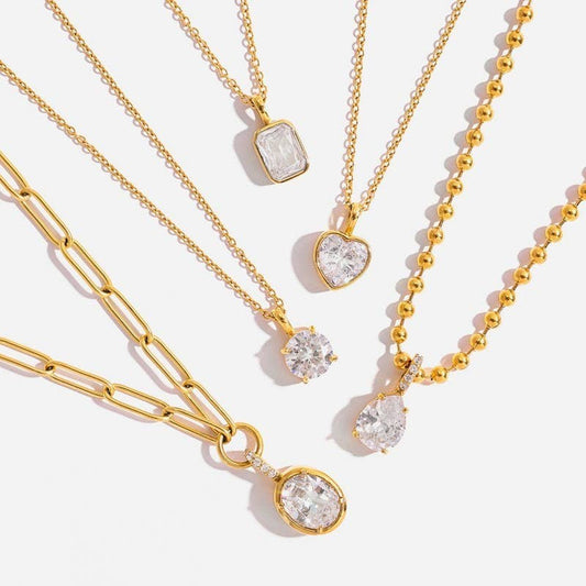Square Diamond Necklace