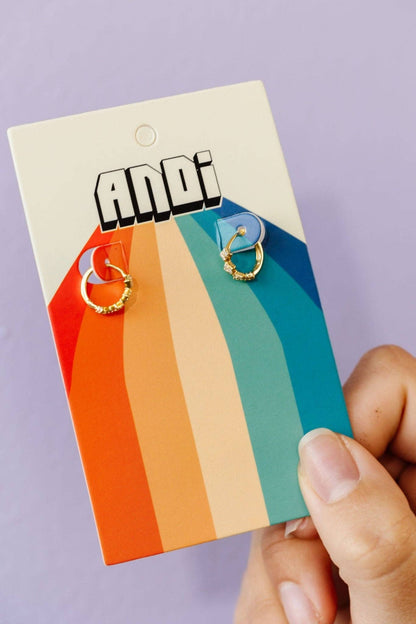 Mini Diamond Hoop Earrings