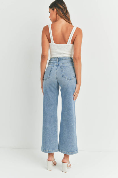 Light Wash Wide Leg Sailor Jean