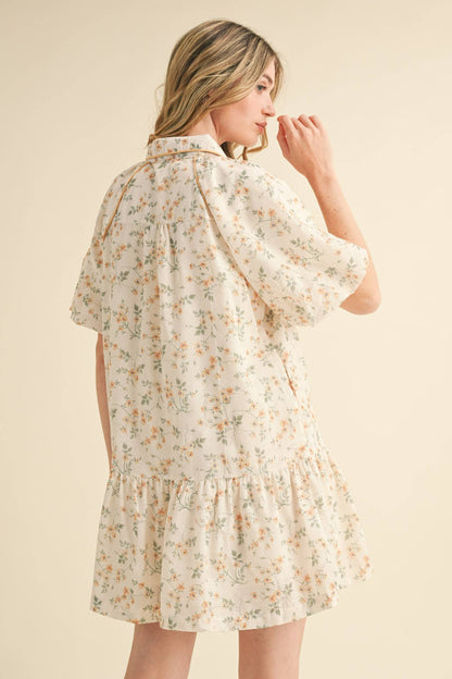 Button Down Floral Dress