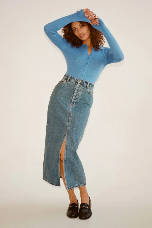 Chicago Skirt | Lyocell Blue