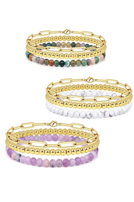 Multi Layer Ball Chain Bracelet