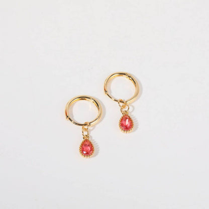 Birthstone Teardrop Earrings