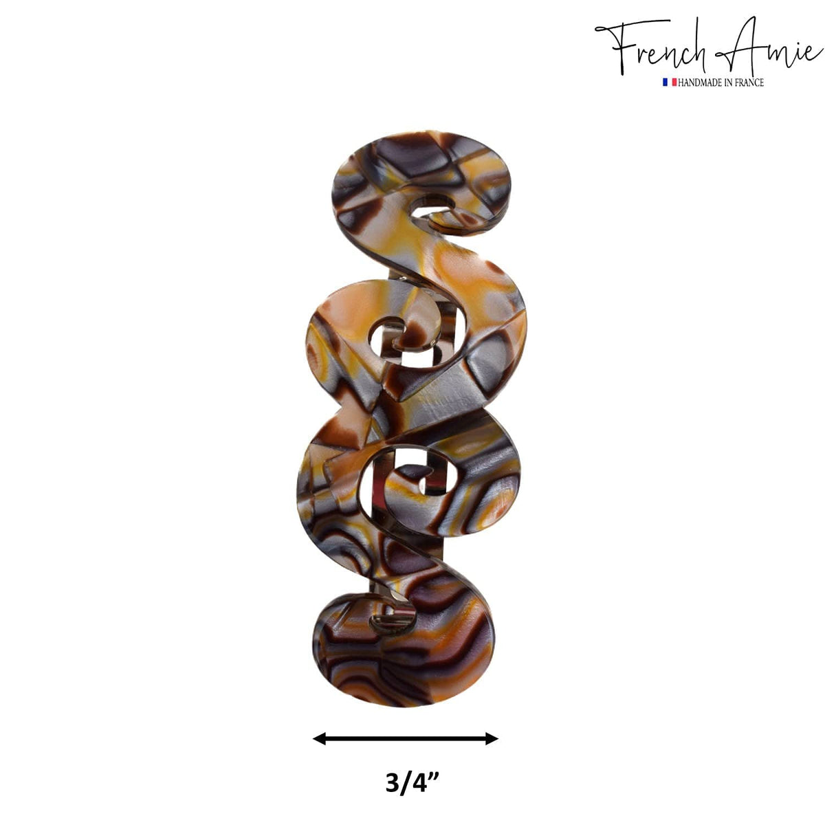 French Swirl Hair Barrette