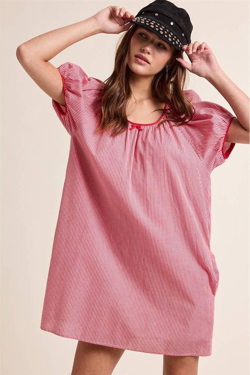 Stella Gingham Mini Dress | Mulitple Colors