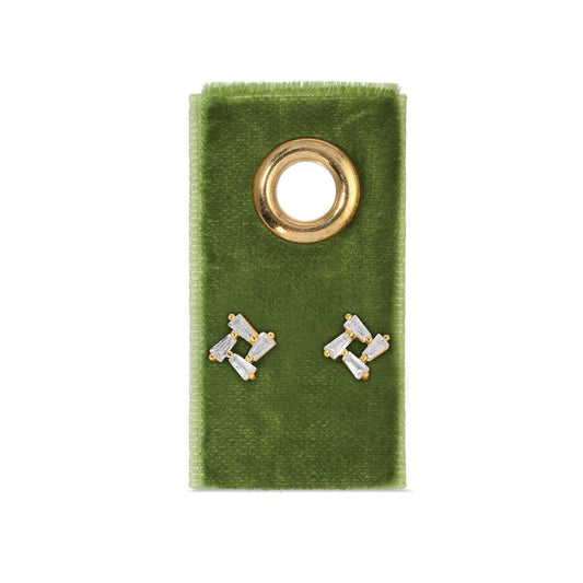 Baguette Cluster Studs