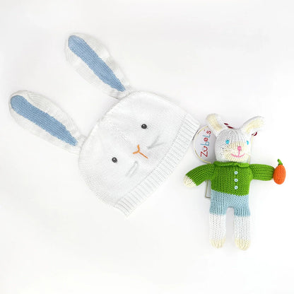 Collin the Bunny Knit Doll