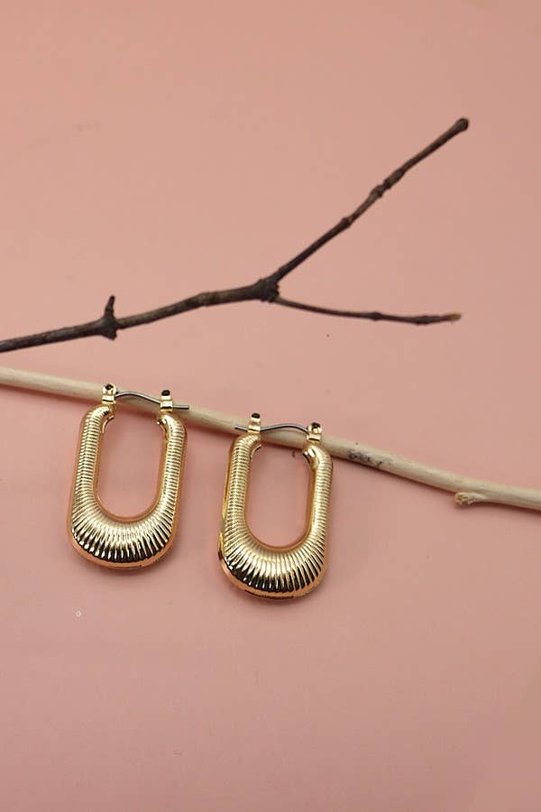 Textured Hoop Earrings