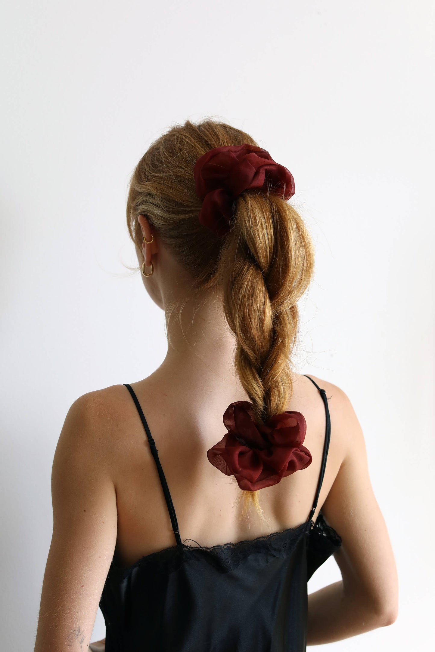 Silk Organza Plant Dyed Scrunchie