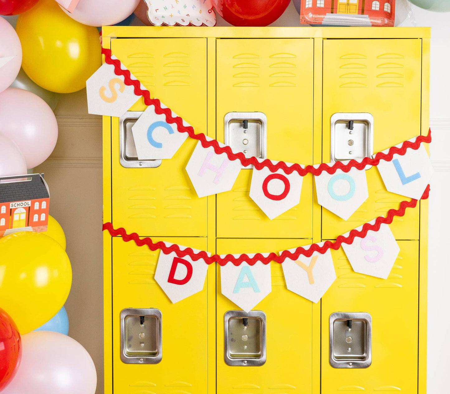 "School Days" Felt Banner