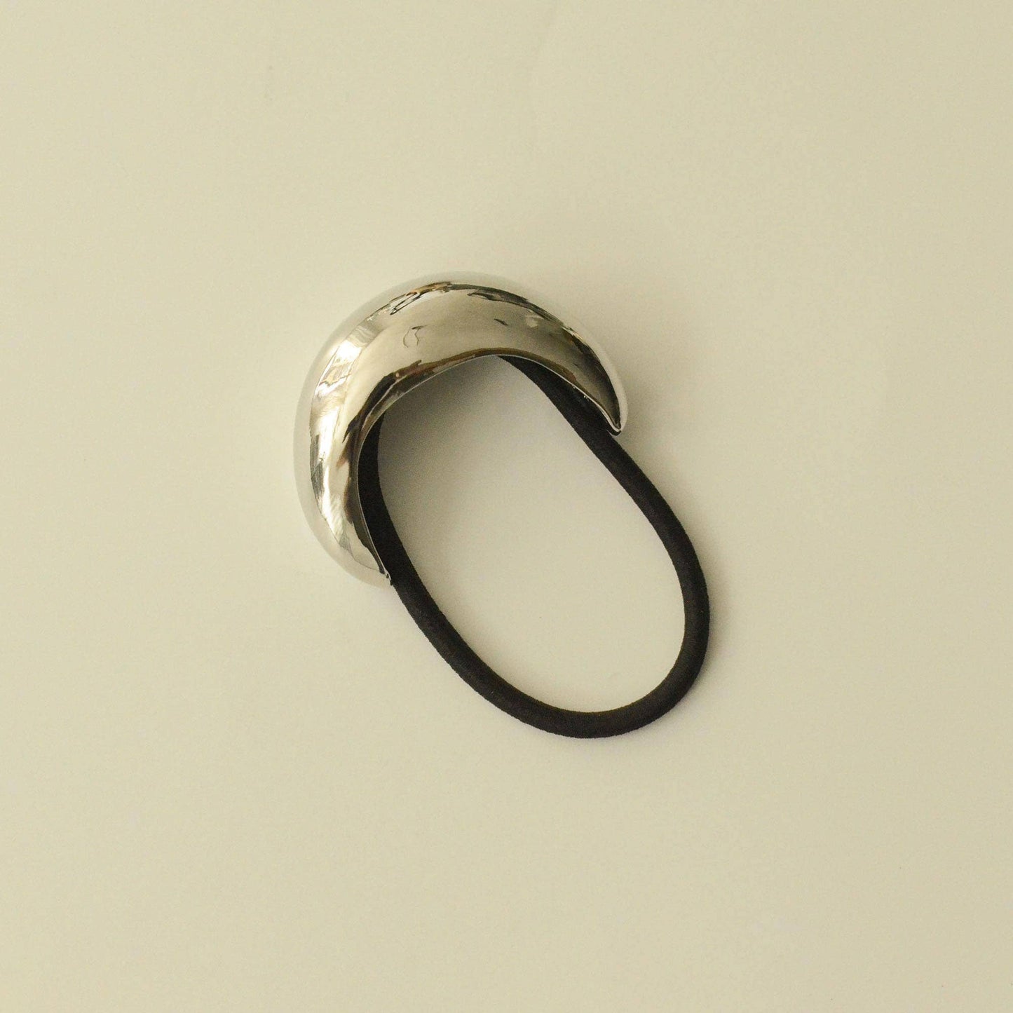 Narrow Crescent Metal Hair Tie