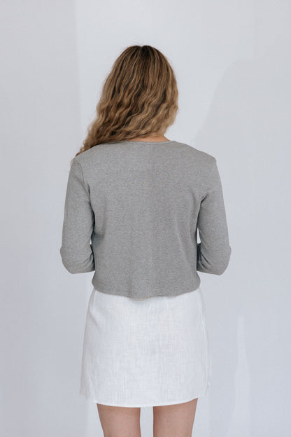 Jane Cardigan | Heather Gray
