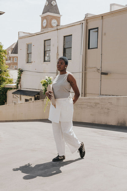 Beck Wrap Skirt | White