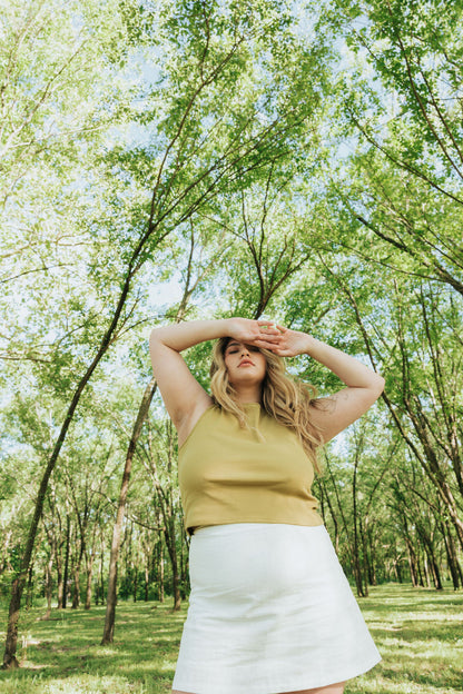 Elliot Mini Skirt | White