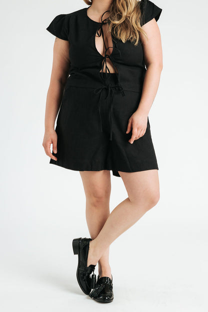 Lee Linen Shorts | Black